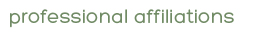 professional affiliations